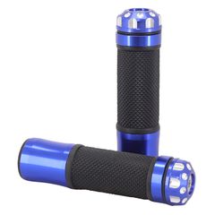 MOTO ON ROAD R375 BLEU CLOSED END 130mm PAIRE