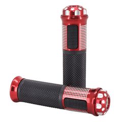 MOTO ON ROAD R383 ROUGE CLOSED END 135mm PAIRE