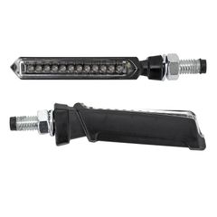 SEQUENTIEL MOTO FUJI 12 LEDS BASE ABS TRANSPARENTE - L 79mm - H 11mm 18mm HOMOLOGADO E PAR