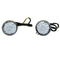 LED MOTO MINO BASE ABS TRANSPARENT - DIAM 59mm HOMOLOGUE CE PAIRE