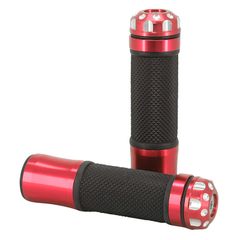 MOTO ON ROAD R375 RED CLOSED END 130mm PAIR