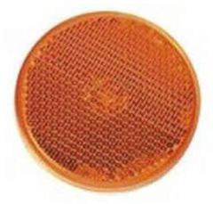 RONDE REFLECTOR Ø55MM ORANJE MET KLEEFMIDDEL