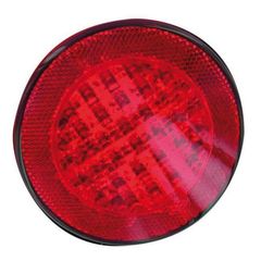 RONDE REFLECTOR Ø55MM ROOD MET KLEEFMIDDEL