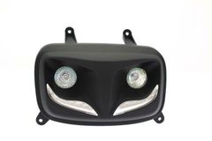 R8 BOOSTER ZWART MAT WIT LED