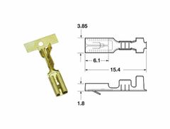 VROUWELIJKE KLEM ML Ø 0,85/1,25 - PACK X50 TYPE 110 ML