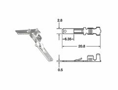 MANNELIJKE KLEM ML Ø 0,85/1,25 - PACK X50 TYPE 110 ML