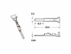 MANNELIJKE KLEM SMTO Ø 0,85/1,25 - PACK X50 TYPE 090 SMTO MT