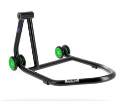 monobras gauche Home Track noir mat roues vert