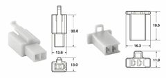 Jeu de 2 voies 110 ML type origine Ø0,5mm²/0,85mm² - 5 jeux complets