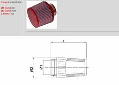 konisch Ø 66 mm - FMSA66-110