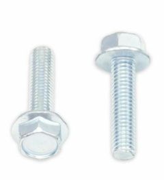 Zeskantkopbout met flens 10mm M6x1x25mm 10 stuks