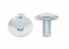 Flat head rounded screw M6x1x12mm 10 pieces