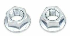 Moer met flens M10x1,25mm kop 14mm staal 10 stuks