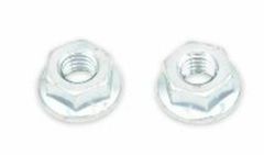 M6x1mm flange nut 10mm head steel 10 pieces