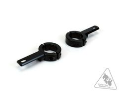 Support éclairage Ø32-38mm noir