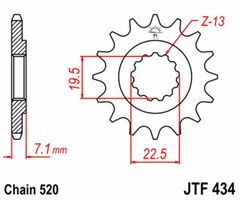 JT 520H 15/41 - couronne standard