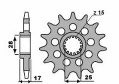 PBR 520 ZVX3 - 15/42 - 116 Couronne acier standard