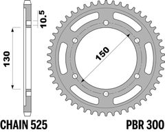 PBR 525 MVXZ2 - 15/47 - 118 Couronne acier standard