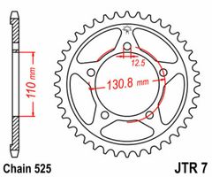 JT 525 MVXZ2 - 17/45 - 120 Ocelová standardní koruna