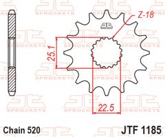 JT 520 MVXZ2 - 17/41 - 102 Ocelová standardní koruna
