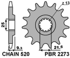 PBR 520SROZ2 - 14/48 - 114 Ocelová standardní koruna