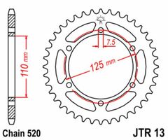 JT 520H 14/41 - standardowa zębatka