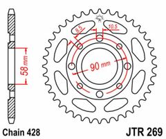 JT 428DEH 14/42 - standardkedja