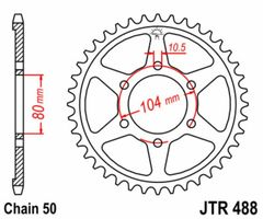 JT 530SRX2 16/45 - standardowa zębatka
