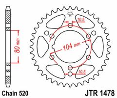 JT 520ZVX3 15/40 - standard kedja