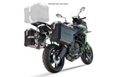 Schwarz Aluminium - das Paar 38/38 L - Halterung inklusive