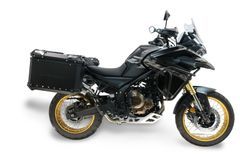 Schwarz Aluminium - das Paar 38/32 L - Halterung inklusive