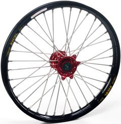 Compleet Voor 16x3,50x36T Zwart Velg/Rood Naaf/Zilver Spaken/Zilver Spaaknippels