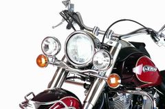 Twinlight (road) with bracket and cable - chrome