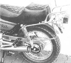 mit Unterstützung für Seitenkoffer - Chrom