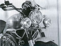 Twinlight (road) with bracket and cable - chrome