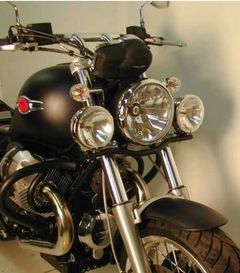 Twinlight (road) with bracket and cable - chrome