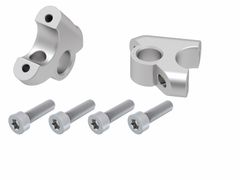 avec déport 30 mm de haut et 24 mm en arrière  - argent