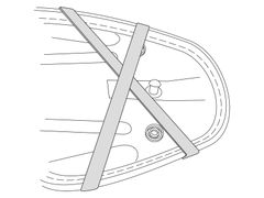 Royster - seatpad Basic inclus - noir avec fermeture éclair grise