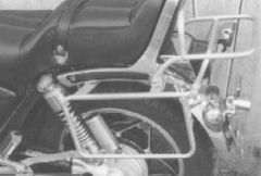 avec support de valises latérales - chrome