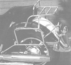 avec support de valises latérales - chrome