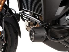 Adaptation kit for fitting original lights on crash bars - black