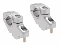 with a 30 mm offset in height and 21 mm to the rear - silver