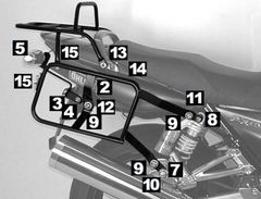 mit Seitenkofferhalterung - schwarz