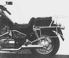 avec support de valises latérales - chrome