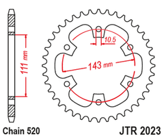 Standard Stahlritzel hinten 2023 - 520