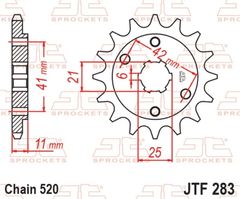 standard steel 283 - 520 14 tänder