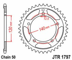 Acier Standard - 530 41 dents