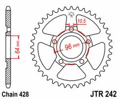 Acier Standard - 428 53 dents