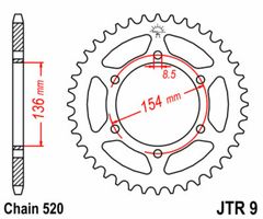 Acier Standard - 520 47 dents