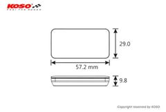 Voltmeter Thermometer Slim Line nové